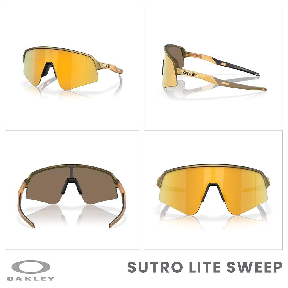 OAKLYオークリーOO9465 Sutro Lite Sweep Sutro Lite Sweep Prizm Road Lenses, Matte Black Frame